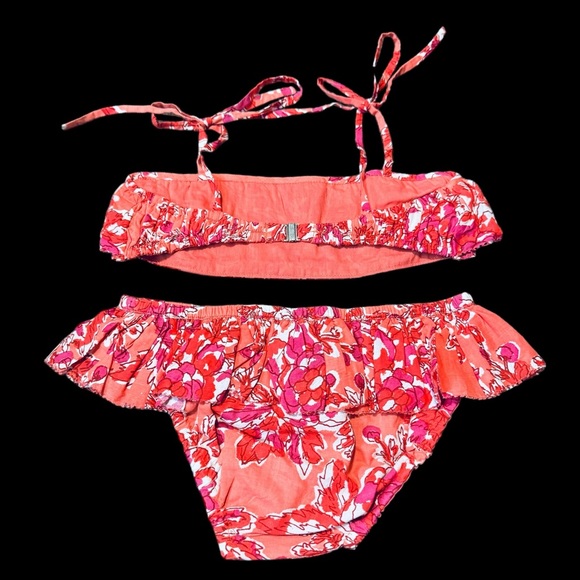 LISON PARIS***Floral 100% Cotton Stunning Bikini Set***Size 10 $88 - Picture 3 of 4